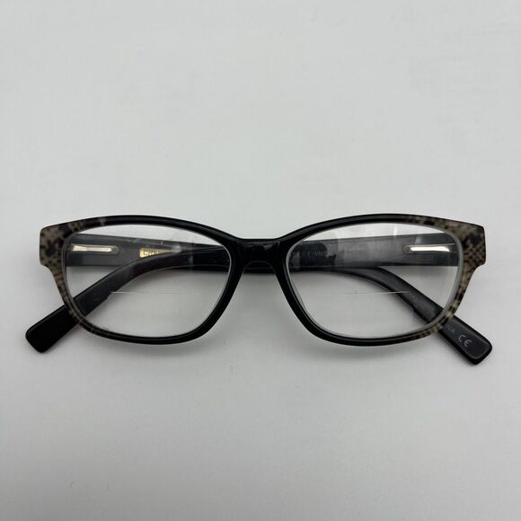 Coco + Carmen Accessories - Christian Soriano CV Carmen Eyeglasses Frames 53-14-138 BWNSK Snakeskin Inspired